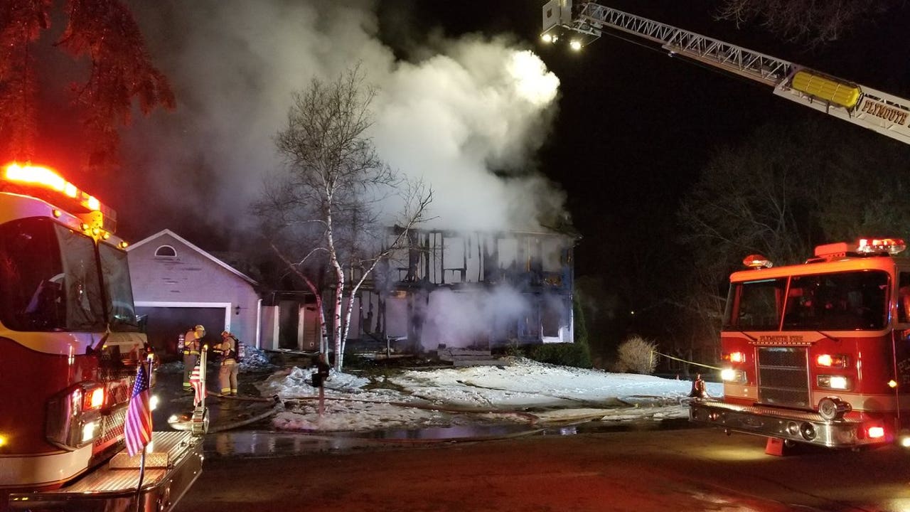 Fire destroys home in Plymouth, Minn., no injuries