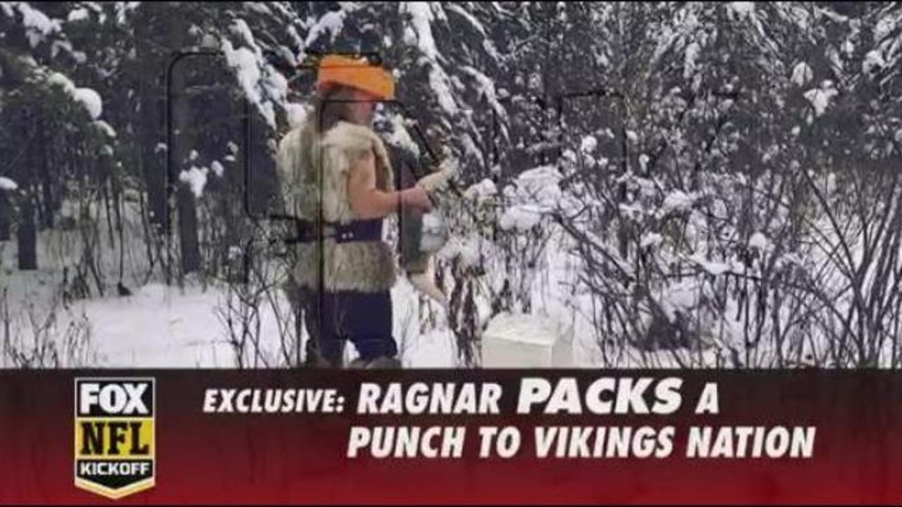 pickup truck vikings mascot ragnar