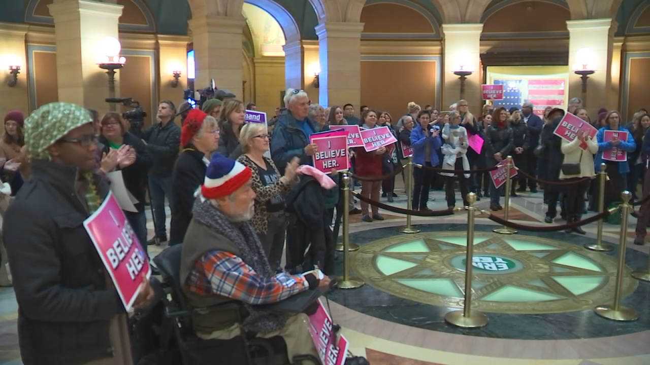 Crowd Protests Against Sexual Harassment At Capitol 