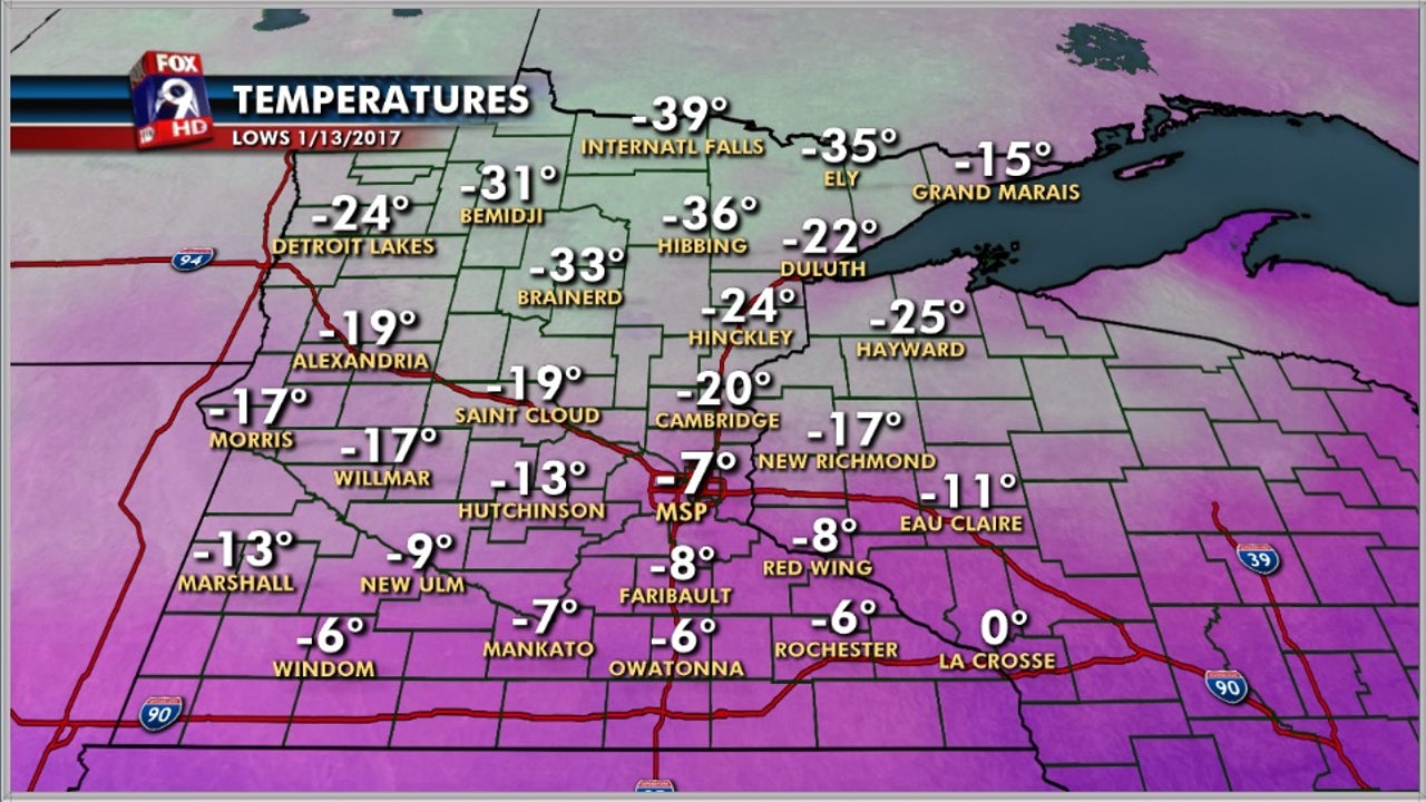 Minnesota Claims Coldest Spot In The Nation On This Friday The 13th