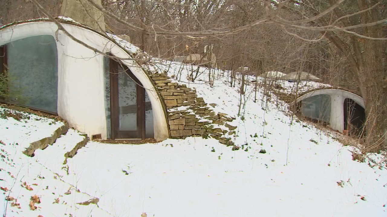Unusual home built into hillside hits the market in Wisconsin