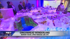 Gingerbread houses at Norway House