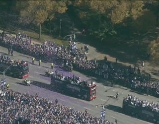 5 million at the Cubs rally and parade? I don't think so