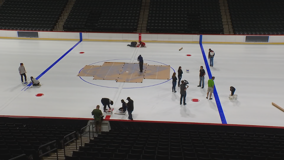 Wild fans prep the ice for the upcoming season