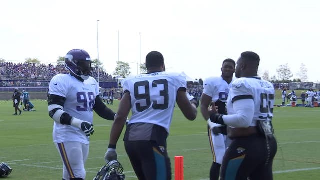 Vikings hold joint practice with Jacksonville Jaguars