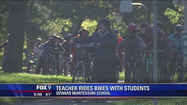 Seward Montessori teacher helps students hit the bike trails