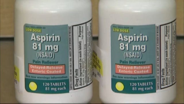 Study: Daily aspirin not helpful for low-risk heart patients