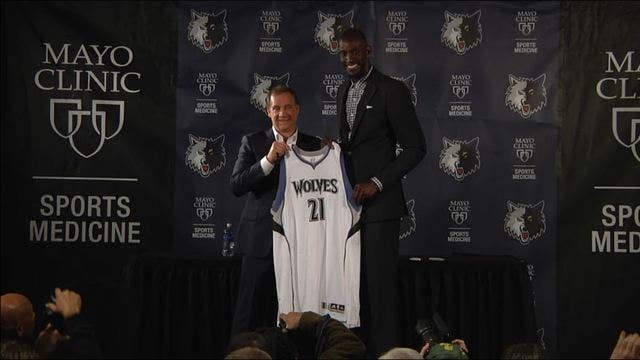 Timberwolves bring back Kevin Garnett, sign Karl-Anthony Towns