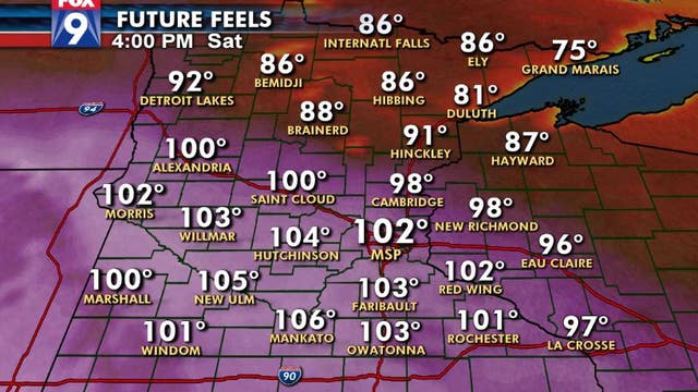 Here comes the heat: Temps to feel like 100 this weekend