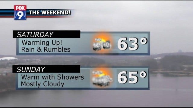 Chance of showers, maybe even thunder over Final Four weekend