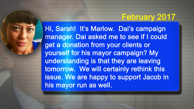 Full text exchange between lobbyist and St. Paul City Councilman Dai Thao's campaign manager