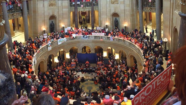 Gun violence opponents fill 3 floors of Minnesota Capitol in push for 4 bills