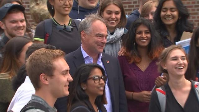 Tim Kaine stops in Minnesota as Hillary Clinton rests