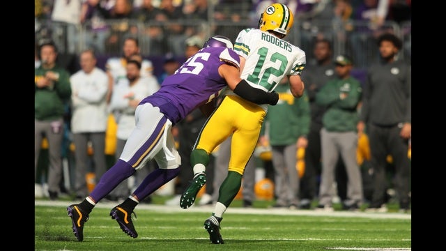 Vikings defense tasked with containing Aaron Rodgers Sunday