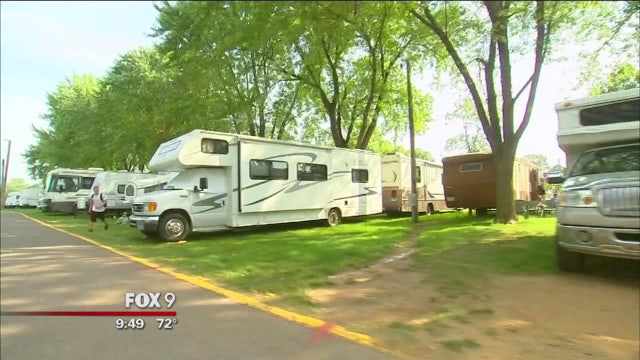 Camping out at the State Fair