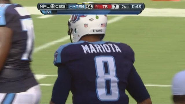 Marcus Mariota joins company of Fran Tarkenton in debut