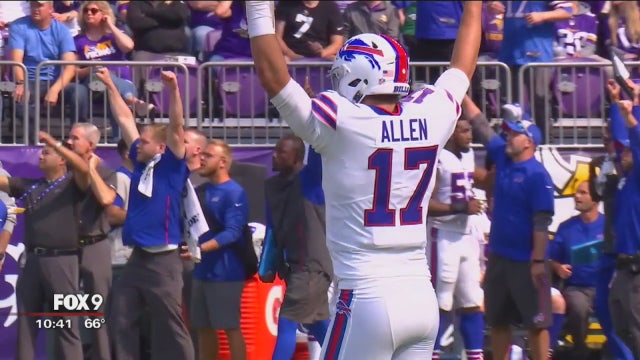 Bills stun Vikings 27-6 in rookie Allen's 1st road start