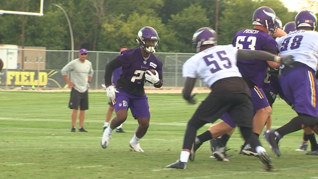 Patterson sits out, Peterson limited day 2 of camp