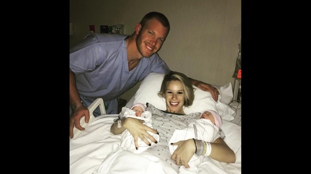 Vikings TE Kyle Rudolph, wife Jordan welcome 'happy and healthy' twins