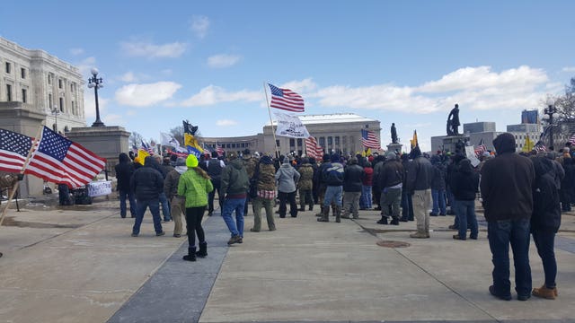 Gun rights advocates rally at the Minnesota State Capitol