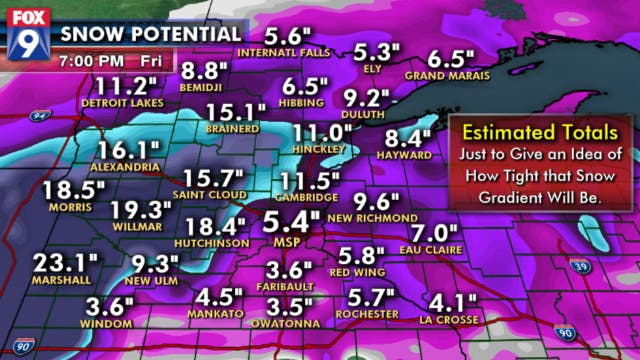 Timeline: 4-6 or more inches of slushy snow possible in Twin Cities over next 3 days