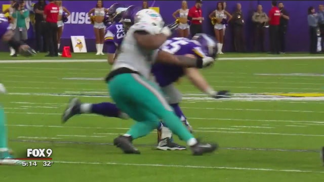 Vikings celebrate first win under new Offensive Coordinator