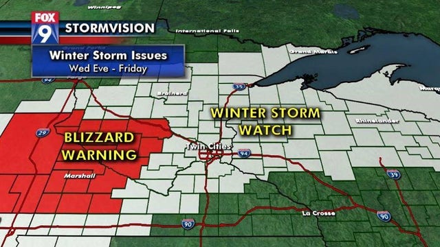 Wintry weather to last from Wednesday night to Friday morning