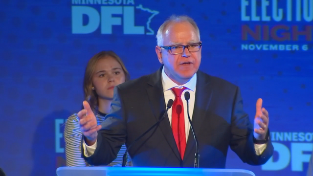 Gov. Walz back in charge after knee surgery