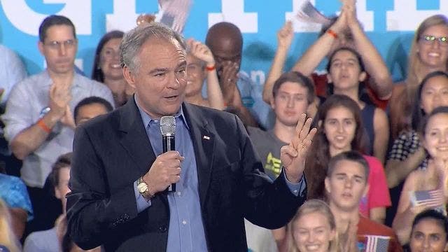 It's Tim Kaine: Virginia Senator is Hillary Clinton's VP pick