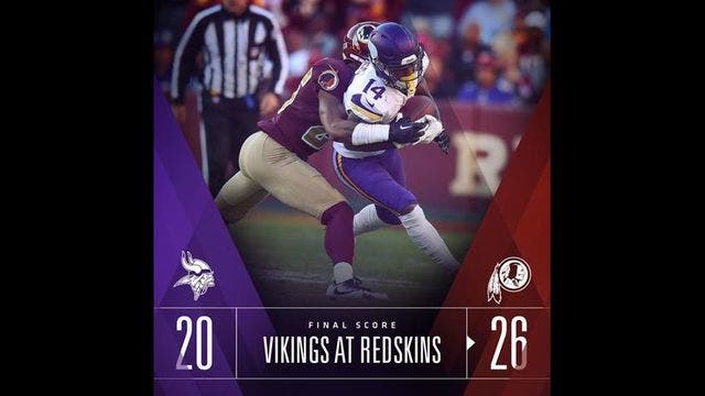 Vikings lose 4th straight, Walsh misses 4th extra point