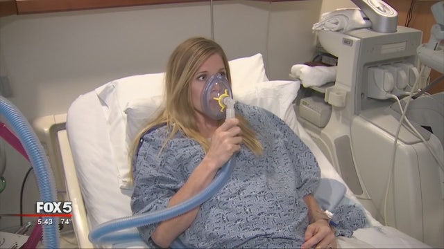 Laughing gas helps women with pain of childbirth