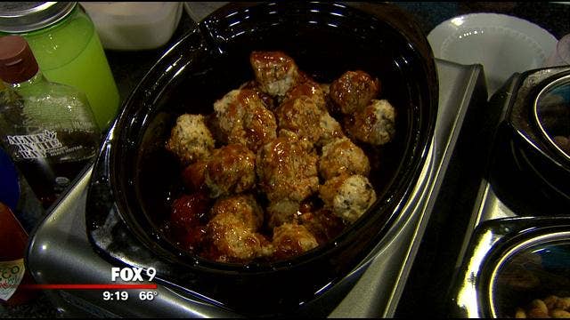 Hoisin BBQ crock pot meatballs