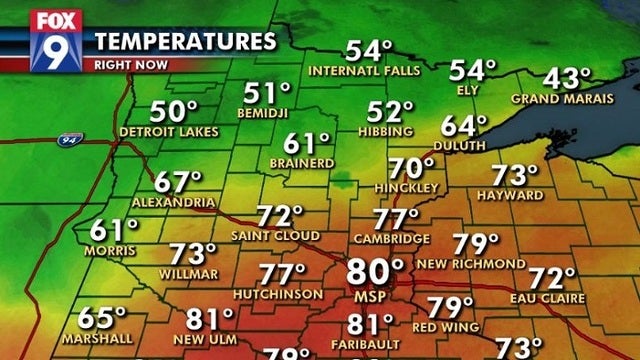 First 80-degree day of the year in the Twin Cities