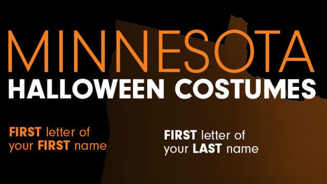 Use your initials to find your Minnesota Halloween costume