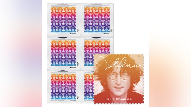 John Lennon commemorative stamp released