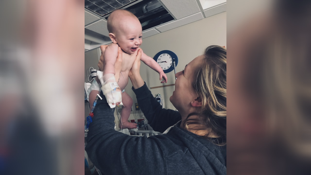 Baby with rare disease in need of bone marrow transplant to survive