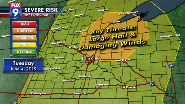 Steamy afternoon will pave way for severe storms Tuesday