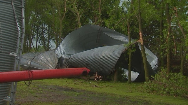 Storm leaves trail of damage across Minnesota