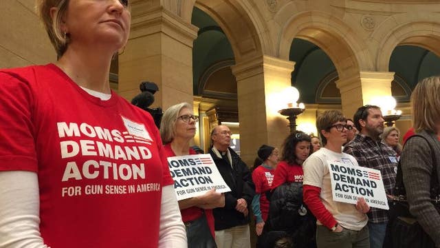 Victims of gun violence rally against firearm bills at the Capitol