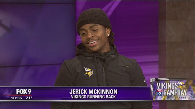 Jerick McKinnon stops by Vikings Game Day Live