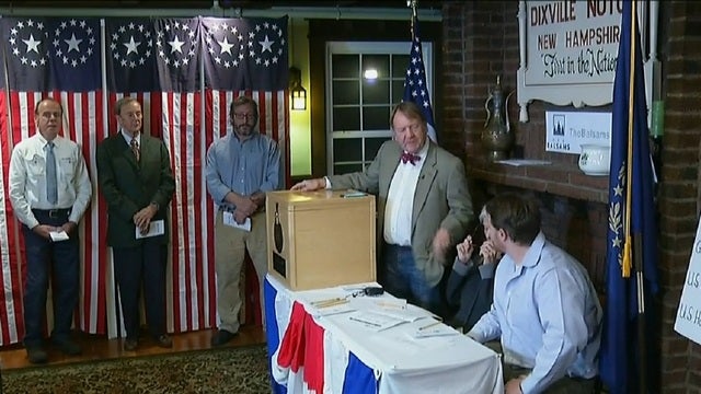 Results from the 'First in the Nation' Election Day vote