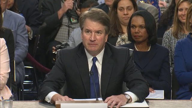 Rancorous, partisan start for Kavanaugh high court hearing
