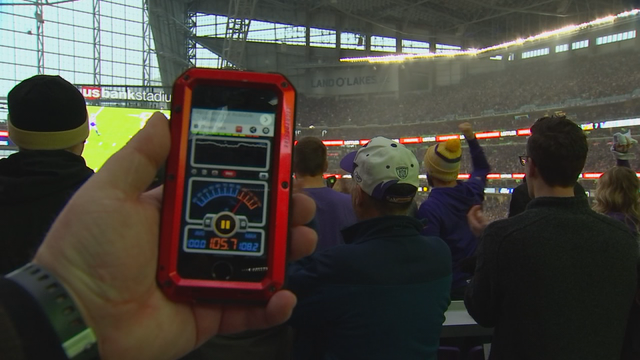 How loud did it get in U.S. Bank Stadium Sunday night? Really loud