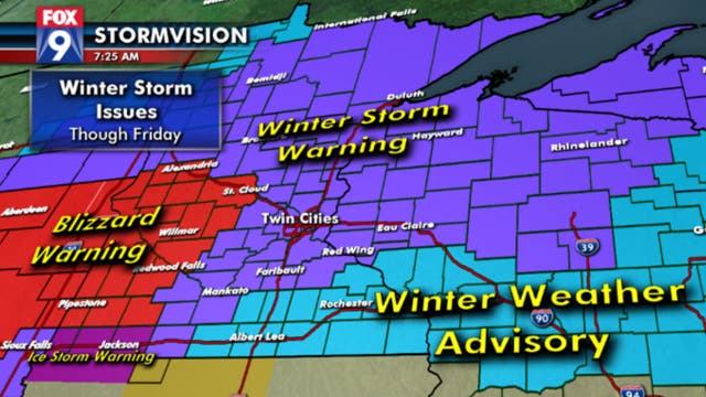 Twin Cities to see few more inches of snow Thursday