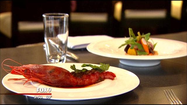 Red Prawn with Charmoula and Pickled Ramps