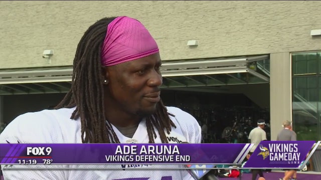 Behind the scenes with Vikings player Ade Aruna