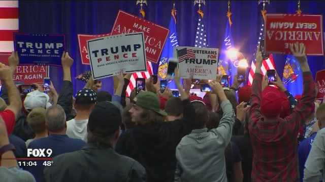 Donald Trump campaigns in Eau Claire, Wisconsin