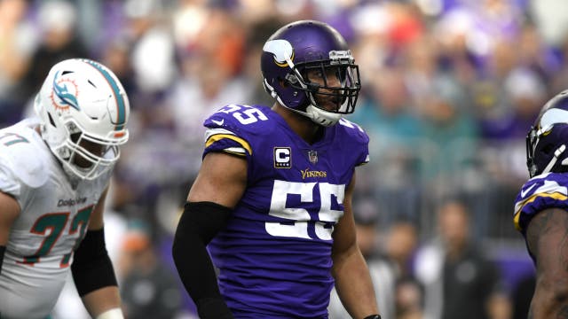 Vikings LB Anthony Barr out for season with torn pectoral muscle