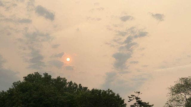 Smoke from Canadian wildfires causing hazy skies in Twin Cities Thursday
