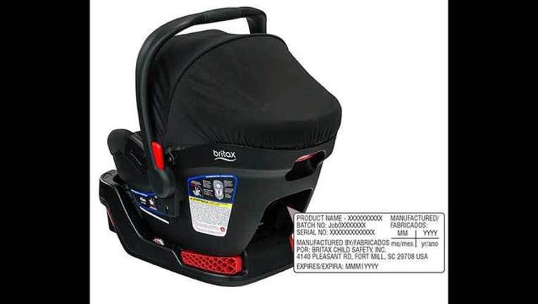 Britax infant outlet car seat recall